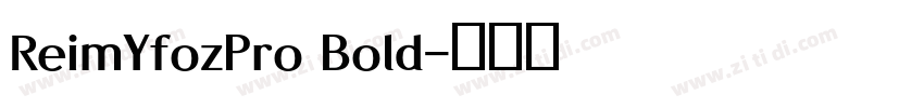 ReimYfozPro Bold字体转换